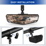 FLYQUICK UTV/ATV Universal 1.75-2 inch Rearview Mirror - Image 2