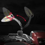 FLYQUICK Motorcycle LED Rearview Mirror With Light - Image 6