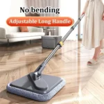 Square Spin Mop and Bucket With 2 Mop Pads Set Separate Clean And Dirty Water - Image 2