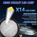 4 Inch Flood-Surface Mixed Luminous Anti-Glare Lens Round Light - Image 4