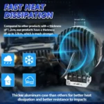 4 Inch Flood-Surface Mixed Luminous Anti-Glare Lens Round Light - Image 6