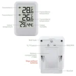 TS-FT0402 2-In-1 Home Wireless Digital Thermometer Wall-Mounted Greenhouse Thermometer - Image 3