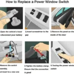 For Volkswagen 255959855B Car Window Lift Electric Control Switch - Image 5