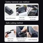 Car Multifunctional Emergency Escape Window Breaking Safety Hammer - Image 9
