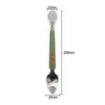 Multi-function Double-head Baby Food Spoon Baby Tableware Fruit Scraper Spoon - Image 2