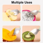 Multi-function Double-head Baby Food Spoon Baby Tableware Fruit Scraper Spoon - Image 8
