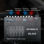 EQ-819 Car Audio Equalizer EQ Tuning Crossover Amplifier Supports Dual Microphone Input Reverberation Adjustment - Image 6