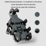 JNHW Motorcycle Bicycle Eight Claw Mobile Phone Navigation Shockproof Bracket - Image 3