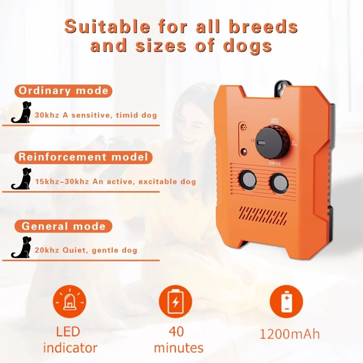 TBD06055227_B2.webp Ultrasonic Bark Stopper Anti-barking Dog Training Device With 3 Modes - Image 3