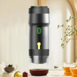 12V 3 In 1 Car Self-heating Coffee Machine Compatible With Large / Small Capsules and Ground Coffee, EU Plug - Image 2