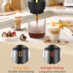 12V 3 In 1 Car Self-heating Coffee Machine Compatible With Large / Small Capsules and Ground Coffee, EU Plug - Image 6