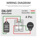 FILN 220V 30A Split Dustproof Boat-type Switch With Light - Image 13