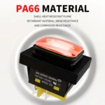 FILN 220V 30A Split Dustproof Boat-type Switch With Light - Image 4