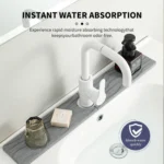 Diatomite Kitchen Water-Absorbent Drying Mat Bathroom Vanity Faucet Countertop Drainage Mat - Image 4