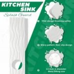 Diatomite Kitchen Water-Absorbent Drying Mat Bathroom Vanity Faucet Countertop Drainage Mat - Image 6