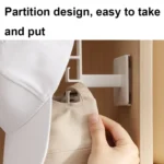 Punch-free Partition L-shaped Headband and Hair Accessories Storage Rack Hat Storage Shelf - Image 4