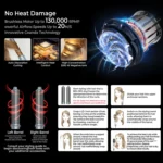 5 in 1 Hot Air Comb Automatic Curling Negative Ion Hair Dryer - Image 3