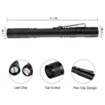 Outdoor Strong Light Flashlight Mini Pen Fork Lamp Portable Tool Lamp - Image 4