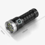 Aluminium Ring 8 Holes Straight Flashlight Outdoor Camping Flashlight - Image 12