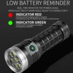 Aluminium Ring 8 Holes Straight Flashlight Outdoor Camping Flashlight - Image 3