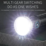 Aluminium Ring 8 Holes Straight Flashlight Outdoor Camping Flashlight - Image 7