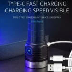 Aluminium Ring 8 Holes Straight Flashlight Outdoor Camping Flashlight - Image 9