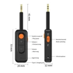 3-in-1 Receiver Bluetooth Transmitter with Call Aux Car Bluetooth Adapter - Image 2