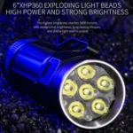 Pen Insert 6 Holes Flashlight Outdoor Mini Flashlight - Image 5