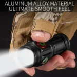 Pen Fork 3 Holes Mini Flashlight Portable Pen Clip Camping Adventure Compass Sport Flashlight - Image 5