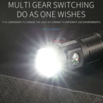 Pen Fork 3 Holes Mini Flashlight Portable Pen Clip Camping Adventure Compass Sport Flashlight - Image 6