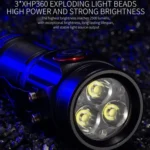 Pen Fork 3 Holes Mini Flashlight Portable Pen Clip Camping Adventure Compass Sport Flashlight - Image 7