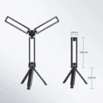 LED Foldable Overhaul Light With Stand USB Rechargeable Auto Repair Portable Worklight - Image 11