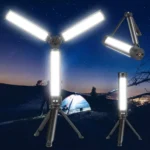 LED Foldable Overhaul Light With Stand USB Rechargeable Auto Repair Portable Worklight - Image 3