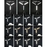 LED Foldable Overhaul Light With Stand USB Rechargeable Auto Repair Portable Worklight - Image 5
