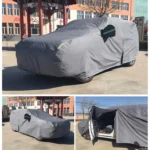 SUV Car EVA Plus Velvet Thickened Heat Insulation Sunshade With Shark Fin - Image 7