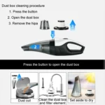 Car Handheld Portable Vacuum Cleaner With Strong Suction - Image 5
