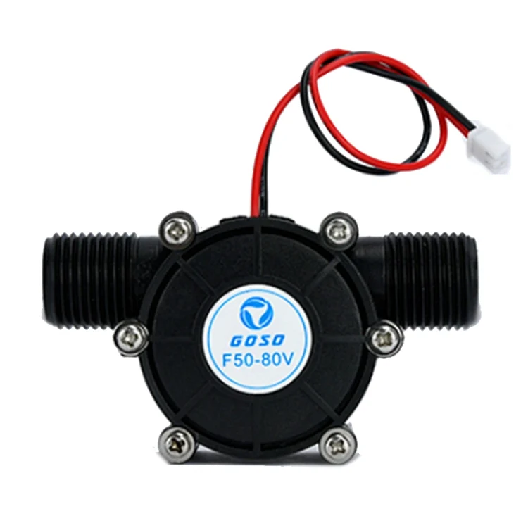 GOSO F50 0-80V Micro Hydroelectric Generator Voltage-stabilized DC Tap Water Flow Generator