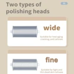 Electric Foot Grinder for Removing Dead Skin and Calluses with 2 Alloy Grinding Heads and LED Lighting - Image 8