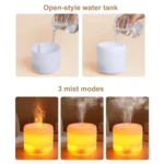 300ml Colorful Flame Aromatherapy Machine USB Power Household Silent Humidifier Aroma Diffuser - Image 5