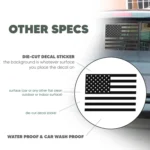 Flag Pattern High-transparency Pickup Truck Rear Window Glass Waterproof Sticker - Image 3