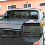 Flag Pattern High-transparency Pickup Truck Rear Window Glass Waterproof Sticker - Image 5