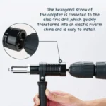 Electric Rivet Nut Machine Core Pulling Accessories Riveting Tools Cordless Rivet Drill Adapter - Image 3