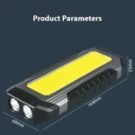 Flat Work Light LED Work Auto Repair Light USB Rechargeable Repair Light With Magnetic Attachment - Image 9