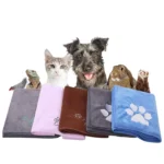 Pet Microfiber Absorbent Towel Cat Dog Bath Cleaning Towel - Image 2