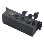 USB Voltmeter Cigarette Lighter Socket With Switch Power Box For Car And Ship