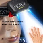 LED Induction Headlamp Fishing Hat Clip Light - Image 8