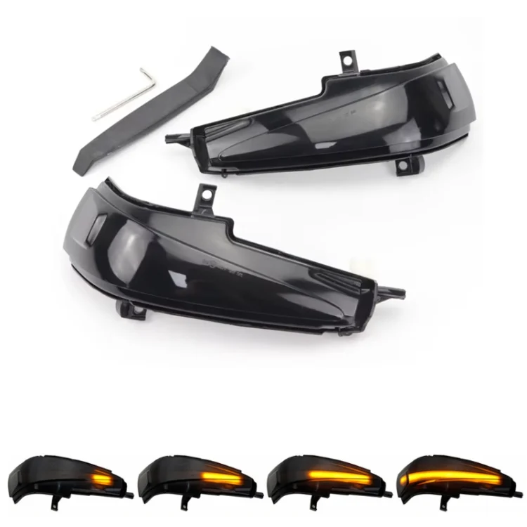 For Honda Civic MK8 Car Dynamic LED Water Flow Turn Signal Rearview Mirror Lights