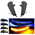 For Honda Civic MK8 Car Dynamic LED Water Flow Turn Signal Rearview Mirror Lights - Image 2