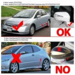 For Honda Civic MK8 Car Dynamic LED Water Flow Turn Signal Rearview Mirror Lights - Image 6