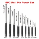 9-in-1 Heavy Duty Roll Pin Punch Set Round Punch Removal Tools - Image 2